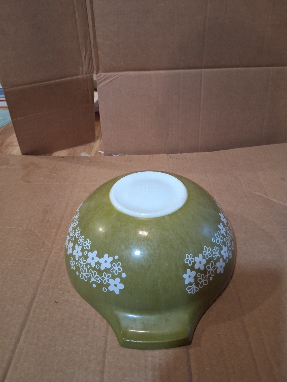 PYREX Early American CRAZY DAISY Nesting Mixing Bowl 444, 4 QT Vintage - Picture 3 of 3